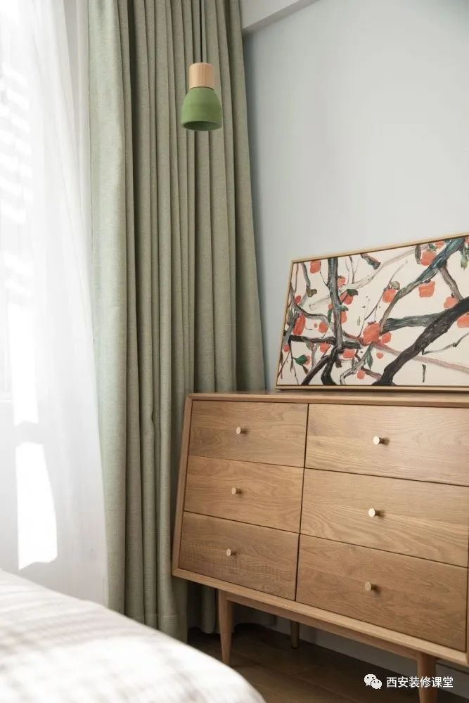 90㎡两室三口之家,日式暖居