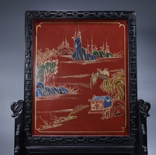 紫檀|回流:紫檀·博古插屏