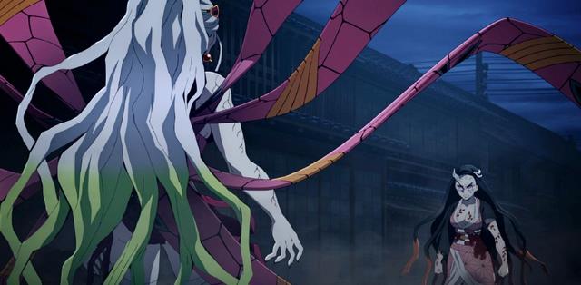 祢豆子|两大美女同台PK,祢豆子霸气蜕变,堕姬被打得无力反抗