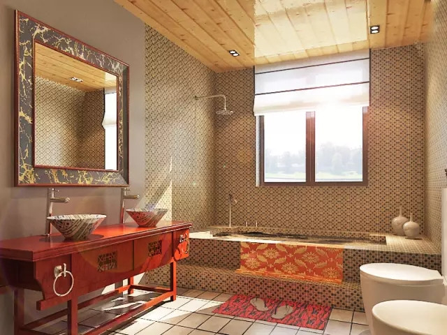 94平新中式三居室房,更加?的?美观大气