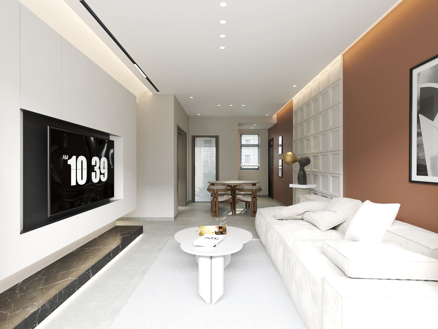 【鲁班装饰】雨花玖悦118m2现代风格 素洁