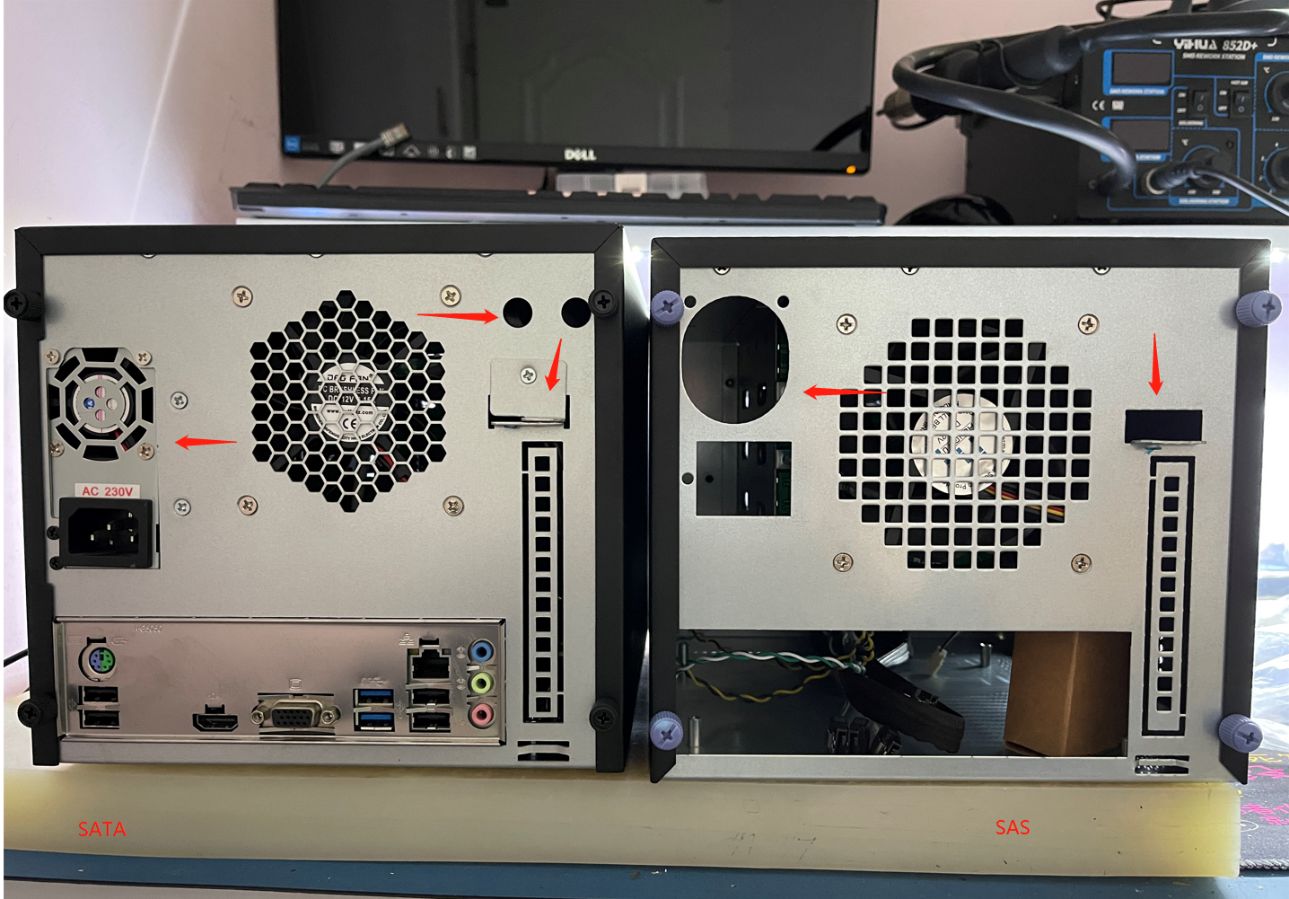 机箱|分享G5400四盘位SAS版NAS机箱简单开箱与SATA版对比