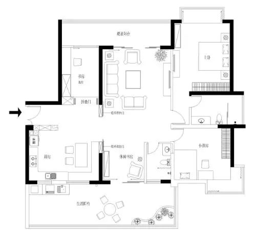色彩和软装搭配有多重要?看完这套双拼房设计,让人眼前一亮!