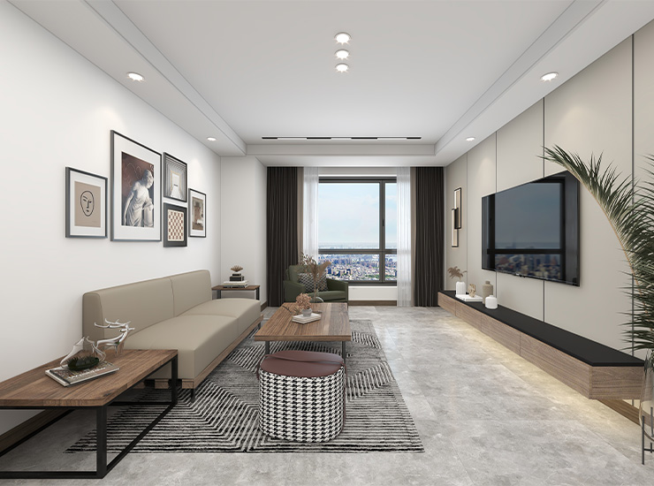 原木搭配出的现代风格,怡然自得