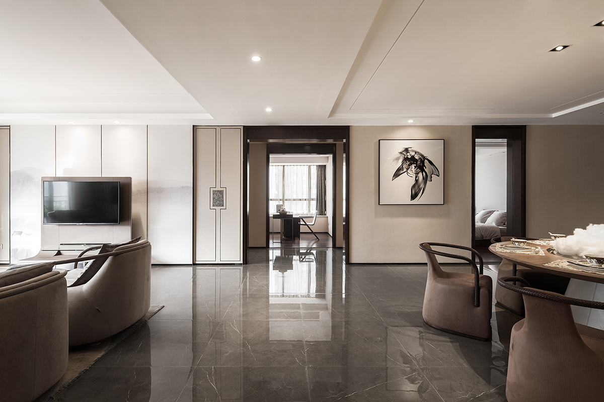 180㎡新中式之美，装饰细节精致考究，韵味悠长！