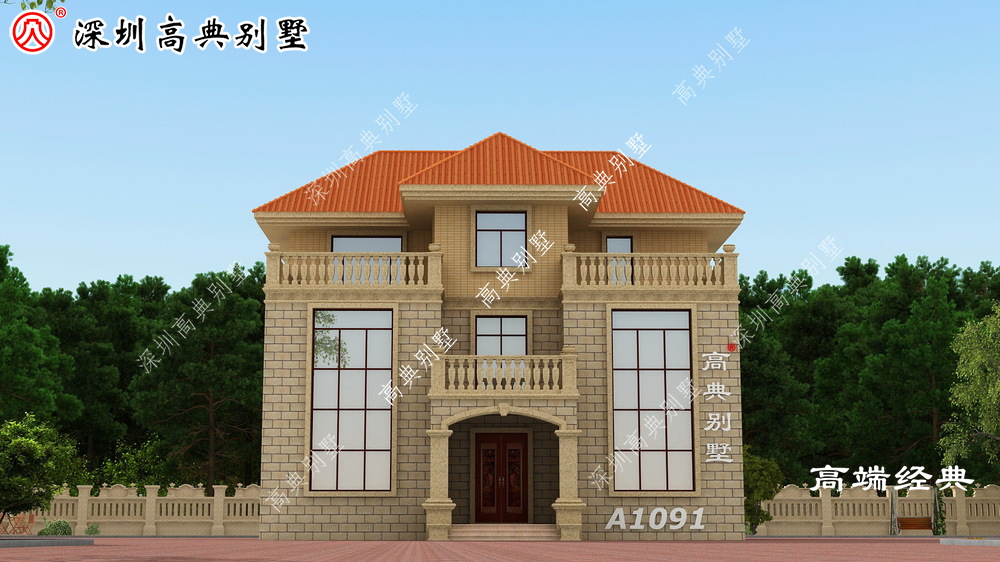 农村自建房加平面图,哥哥选的第1套,但我更喜欢弟弟选的第2套