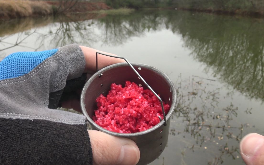 |寒冬腊月户外野钓,用酒米做窝料,怎么做才能快速发窝聚鱼