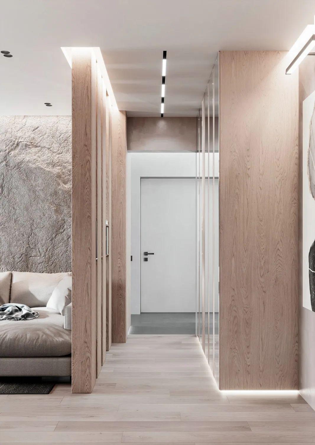 50万豪装市中心两居,实木和裸墙的碰撞,打造艺术级新家!