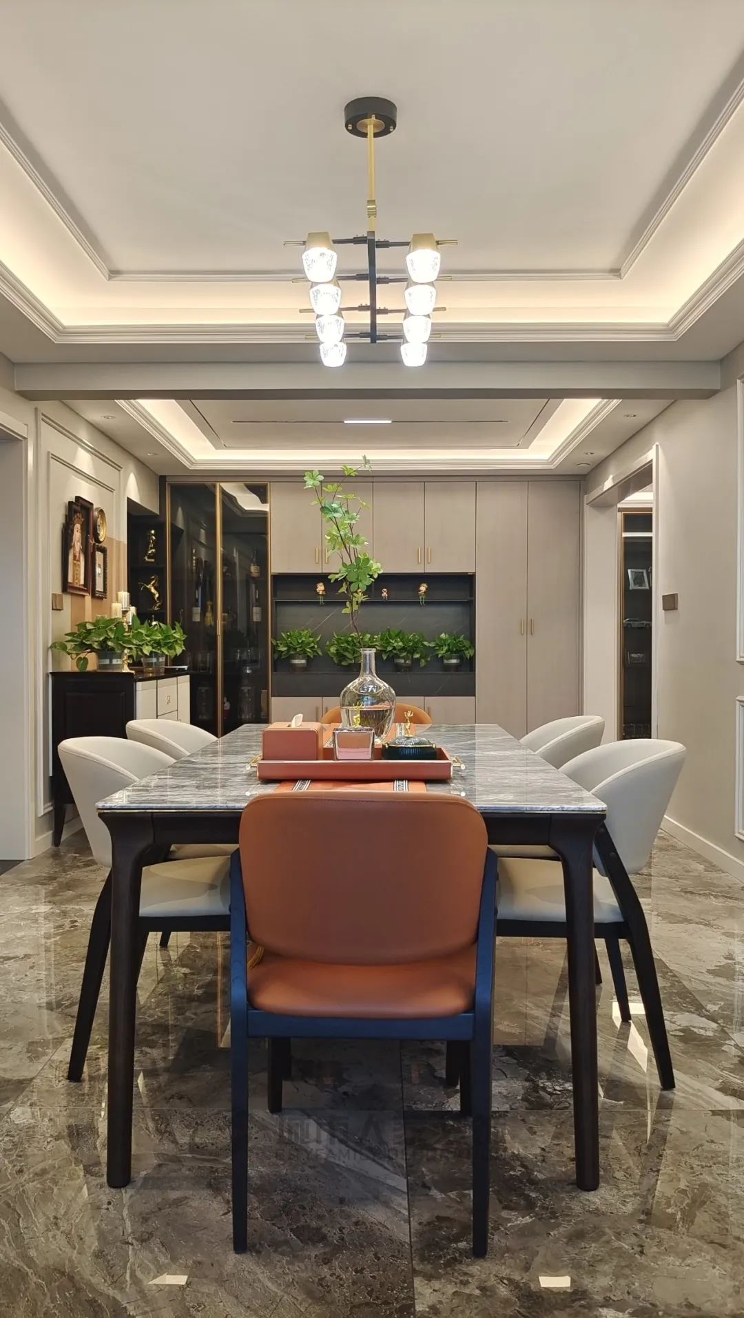 实景新作｜文博家园140+90㎡美式轻奢，“色”的魅惑，演绎轻奢复古美学