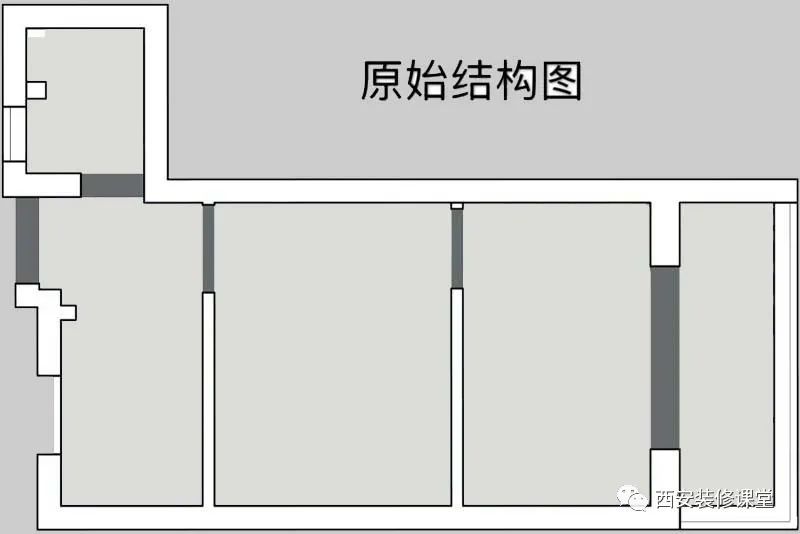 45㎡老房重装,老人独居房
