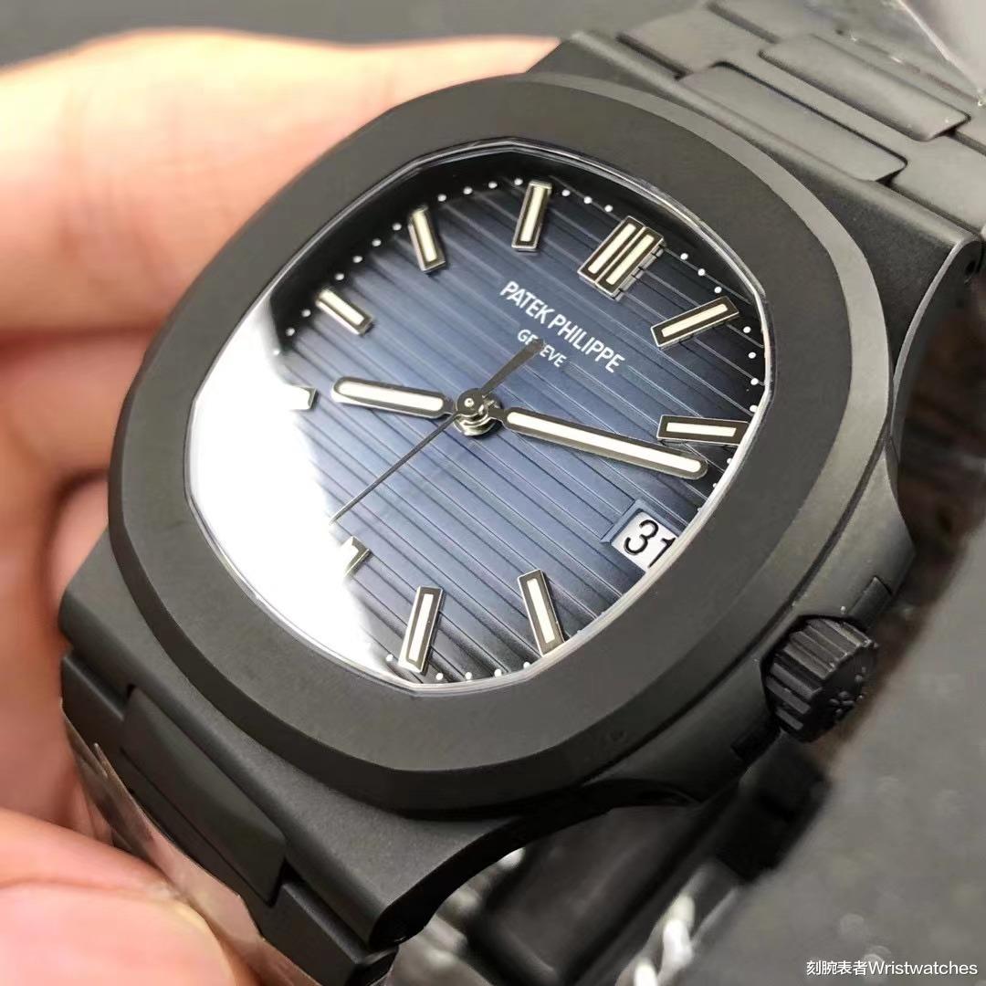 ppf厂百达翡丽鹦鹉螺v4版碳涂层黑金刚