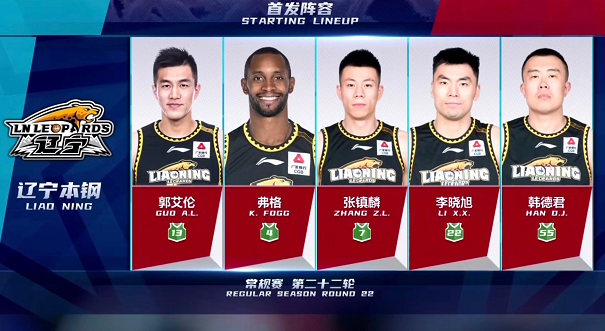 付豪|三将被驱逐！辽篮双杀广东，付豪38+12，易建联18+7郭艾伦12分