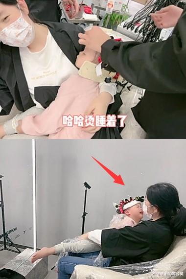 韩安冉|韩安冉带女儿出门，大浓妆遮不住“假脸”，3岁恩善十分依赖保姆
