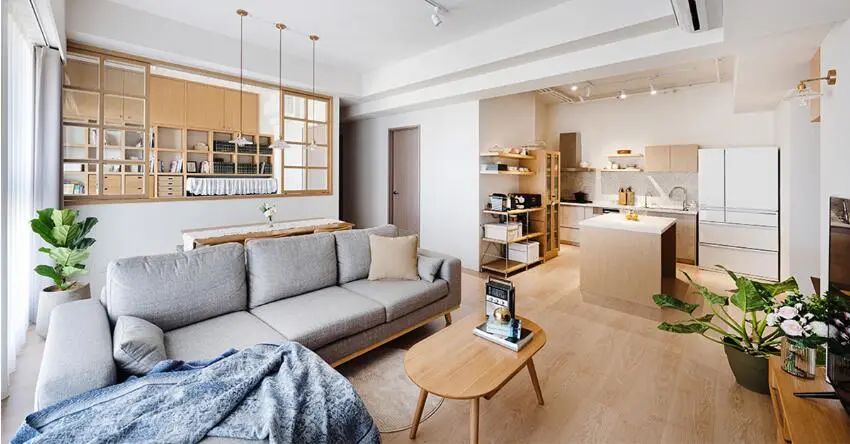 这是我见过最佛系的装修,全屋浅色调原木风,再过10年也不过时