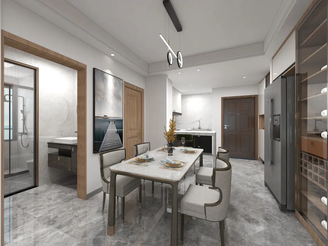【鲁班装饰】金泰国际89㎡现代轻奢风，质感空间