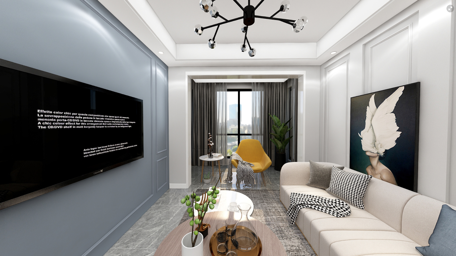 【鲁班装饰】山水融城118m2简约风格 快乐源泉