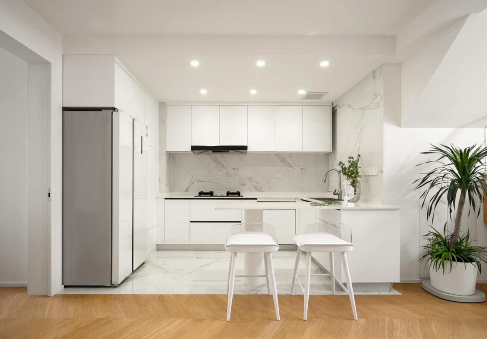 为追求极简,她把家装修得一尘不染,150㎡,骨子里透着高级