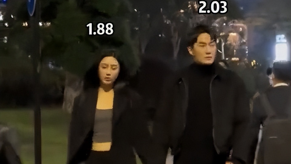 高个子情侣牵手出门逛街，气场全开走路都带风，网友羡慕极了！