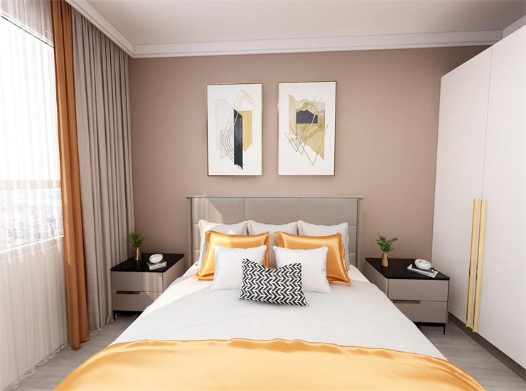 现代简约风,冷暖色调的空间搭配方式。