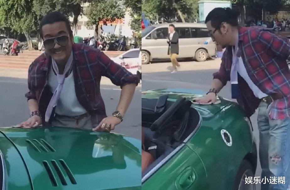 孙兴|58岁老戏骨孙兴街边擦车，动作熟练态度好，三婚三离如今孤身一人