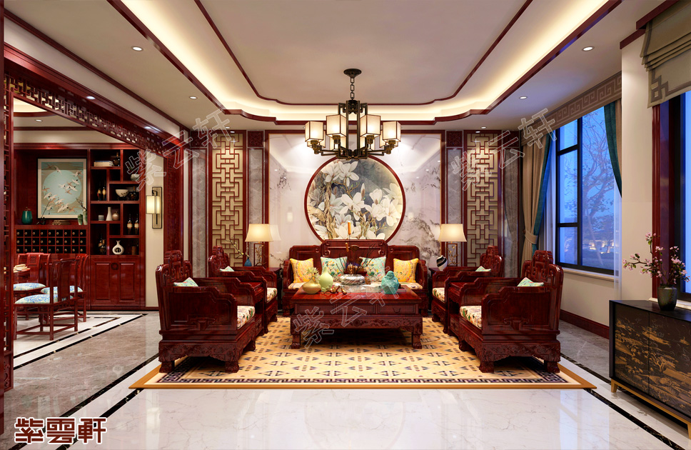 中式豪宅设计实景效果 书香门第尽显传统底蕴