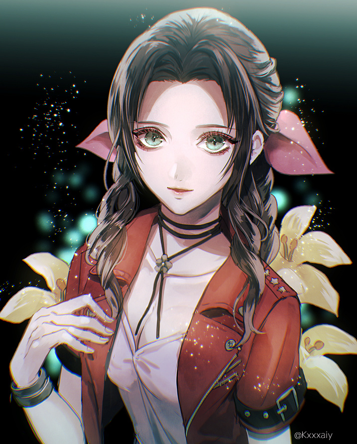 羽生结弦|【动漫壁纸】恬静温柔的卖花姑娘？《最终幻想7》爱丽丝壁纸特辑