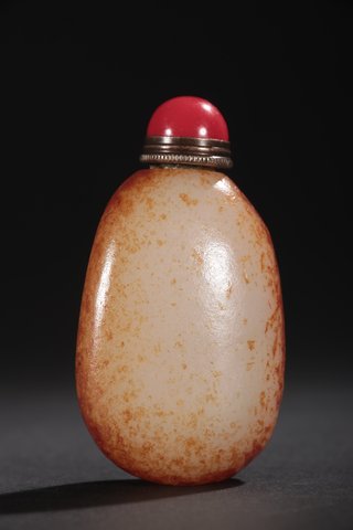 和田玉籽料|旧藏-和田玉籽料原石鼻烟壶