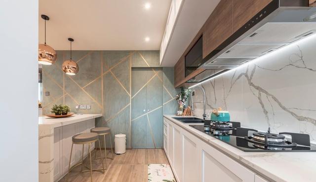 145复式,直接复刻样板房装修,11还原效果,厨房获得一致好评