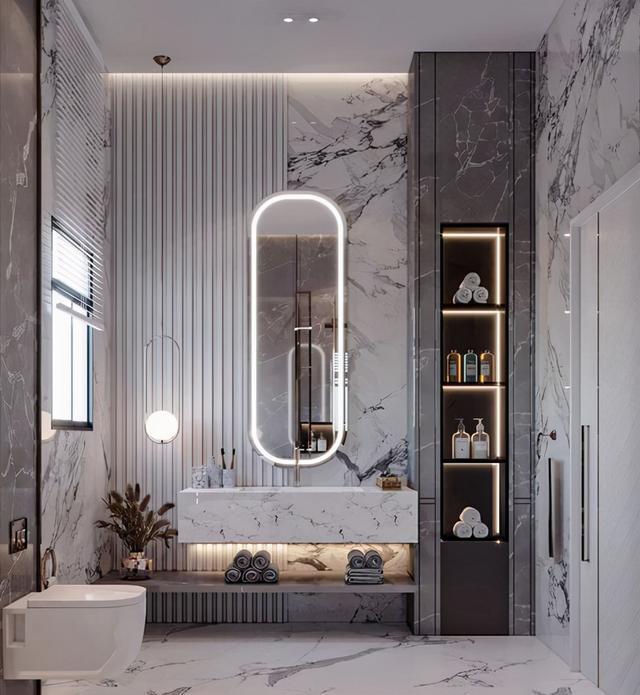 装悬空洗漱台,下方空间也极致利用,盘点5种使用方法,拿去参考