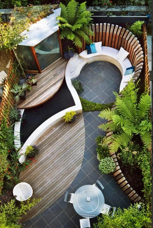 有院子要懂得\造景\,仅需小小一角落便能美得很有特色,谁看谁赞