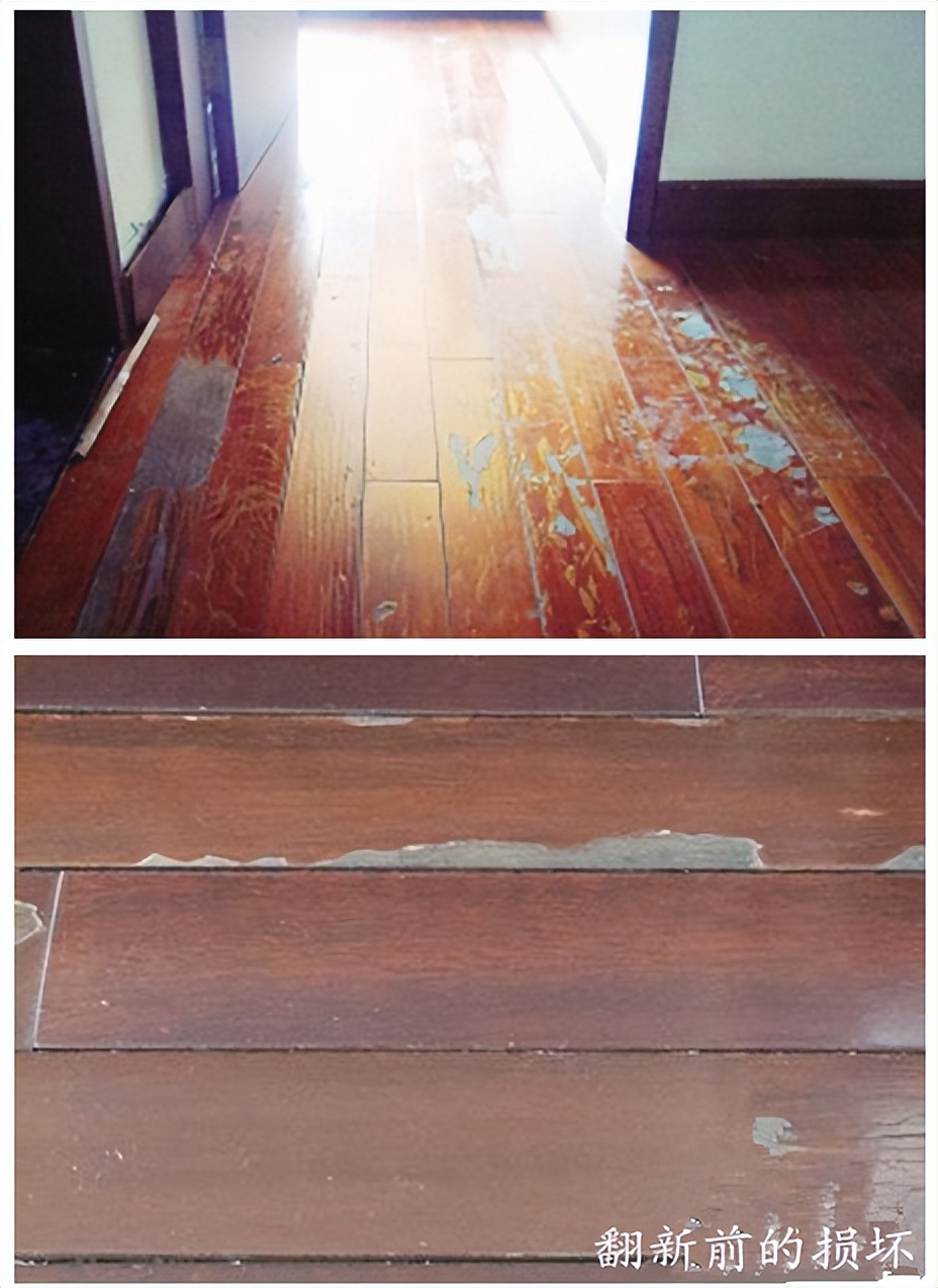 木地板这么翻新后,和新的一样,后悔我家换太快了!