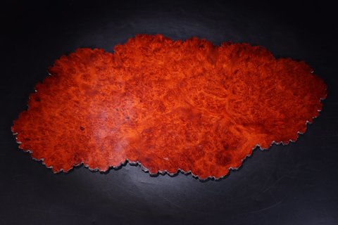 回流:老黄花梨瘿木板干泡茶盘。