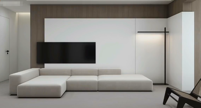 极简的电视、沙发背景墙设计分享。建议收藏！