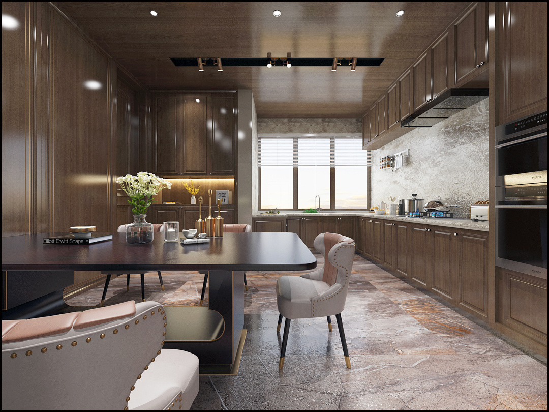 【鲁班装饰】清华海214m2混搭风格花样年华