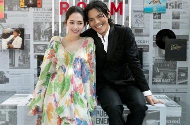 郭碧婷|肤白貌美还大长腿: 38岁郭碧婷雪纺拼色长裙，天生一副“阔太”相