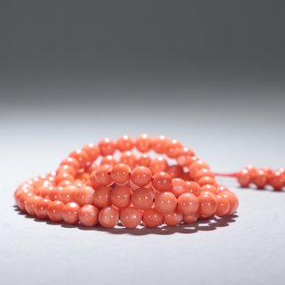 |回流-珊瑚圆珠项链