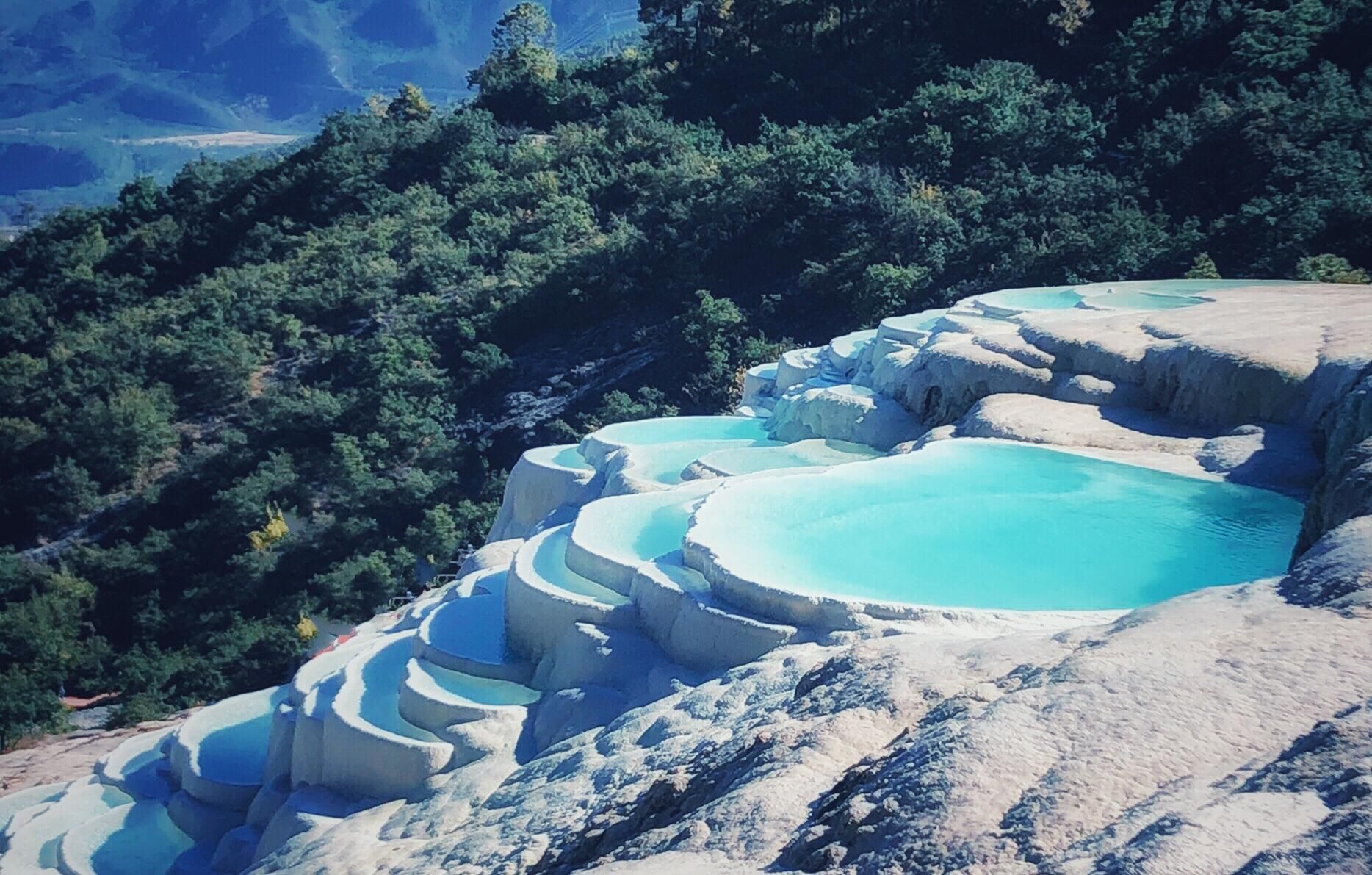 棉花堡|这里有上千年的天然温泉、因山丘似棉花而得名——土耳其棉花堡