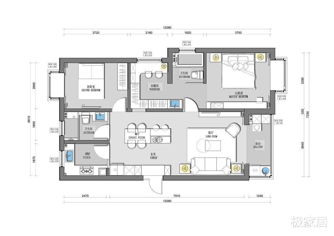 极简风也能被填满各种元素,打造手办的家,还有猫咪的爱巢