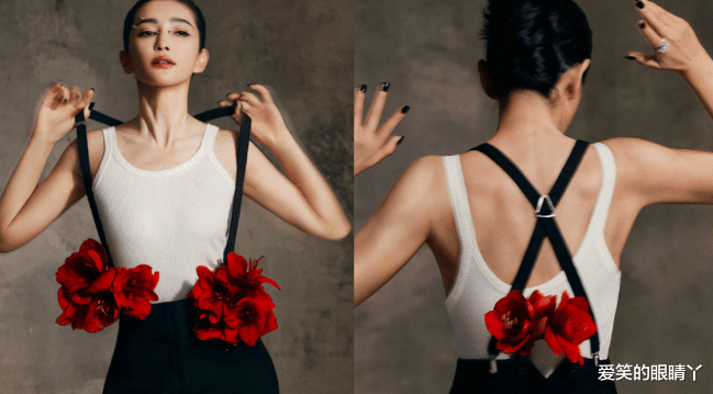 小姐姐|李冰冰秀了一身肌肉，美女的风范，别了两朵大红花