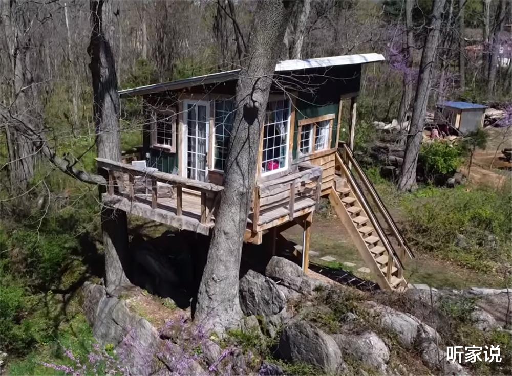 厨房|夫妻俩低价造出15㎡小树屋,“巴掌大”的空间,也可以是有趣的家