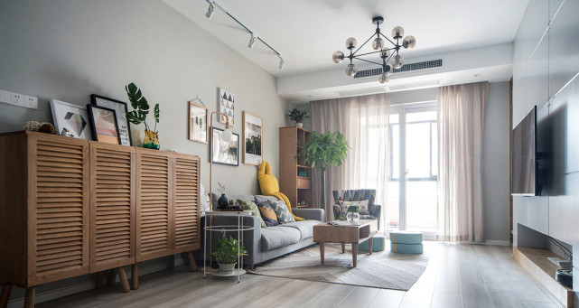 120平北欧风三居室,各个居室柔和淡雅,独立且相融