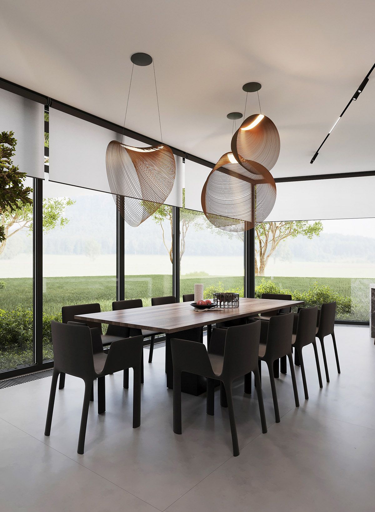 具有清新、现代风格和强烈个性的800平米华丽住宅