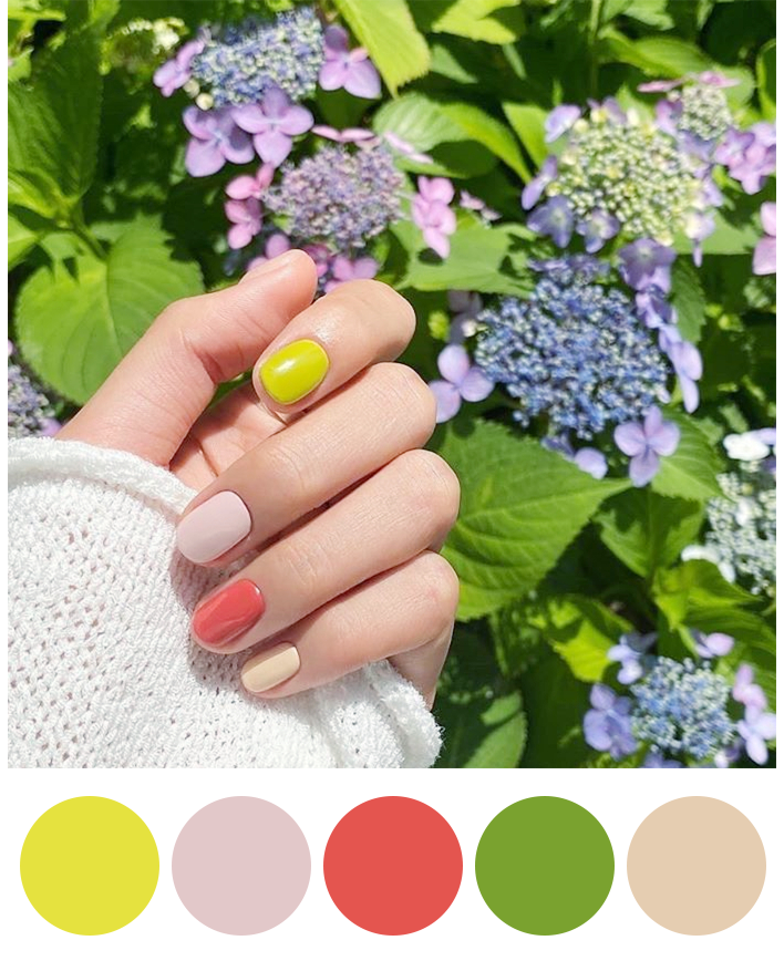 色啦 夏季跳色美甲指南!再也不怕配错色啦~