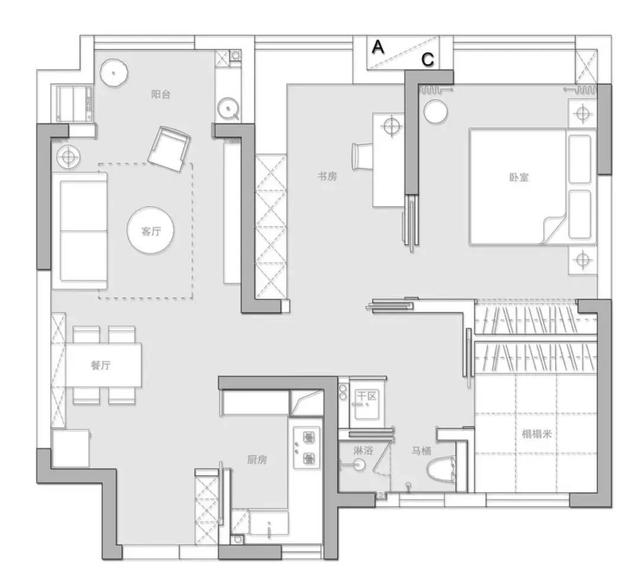 ?她坚持89㎡的小家,不做主灯、只装移门,完工后效果很惊艳!