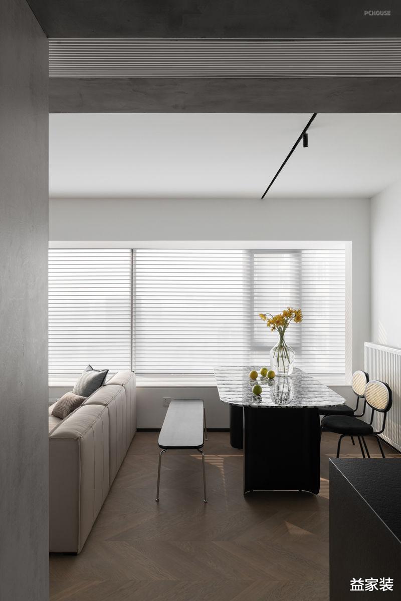 89平两居室,保证空间独立性和通透性,看着就很舒服