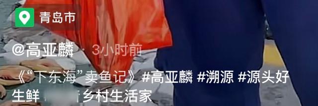 50岁“夏东海”高亚麟现身乡下,坐小马扎吆喝卖海鲜