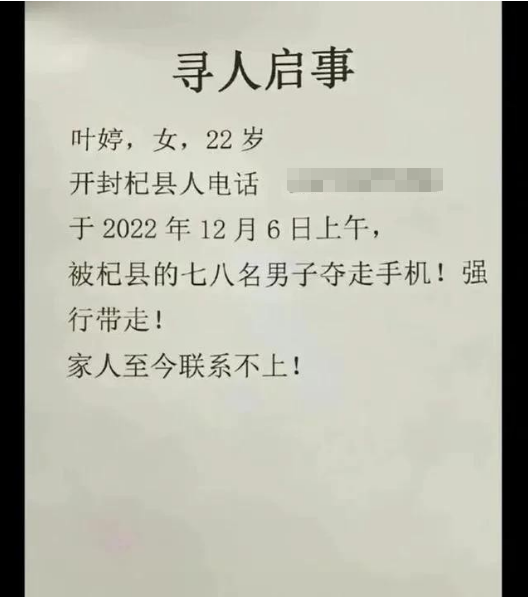 开封叶婷案细节:兄弟姐妹十几人,本人涉嫌犯罪!