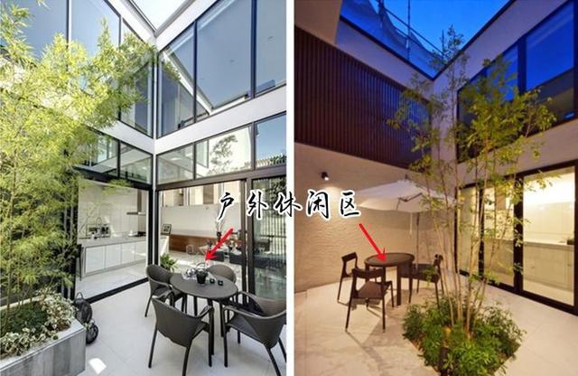 没有比中庭更舒适的地方了,喝茶吃饭还晒不到太阳,避暑胜地!