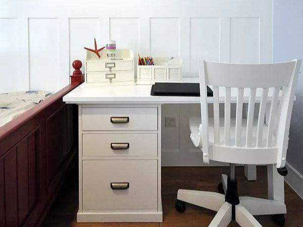 118平美式新房，头次见电视这么装，卧室床头打满柜子，实用极了