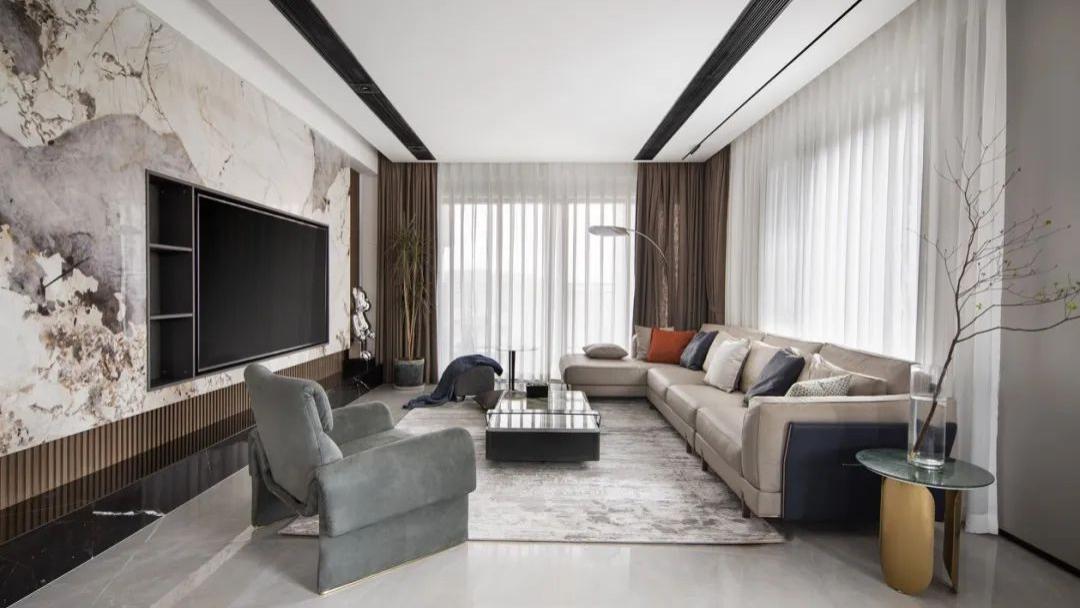 228㎡现代简约丨高贵典雅，打造惬意的家居生活空间！